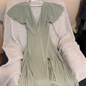 Lulus Pastel Green Maxi dress Small